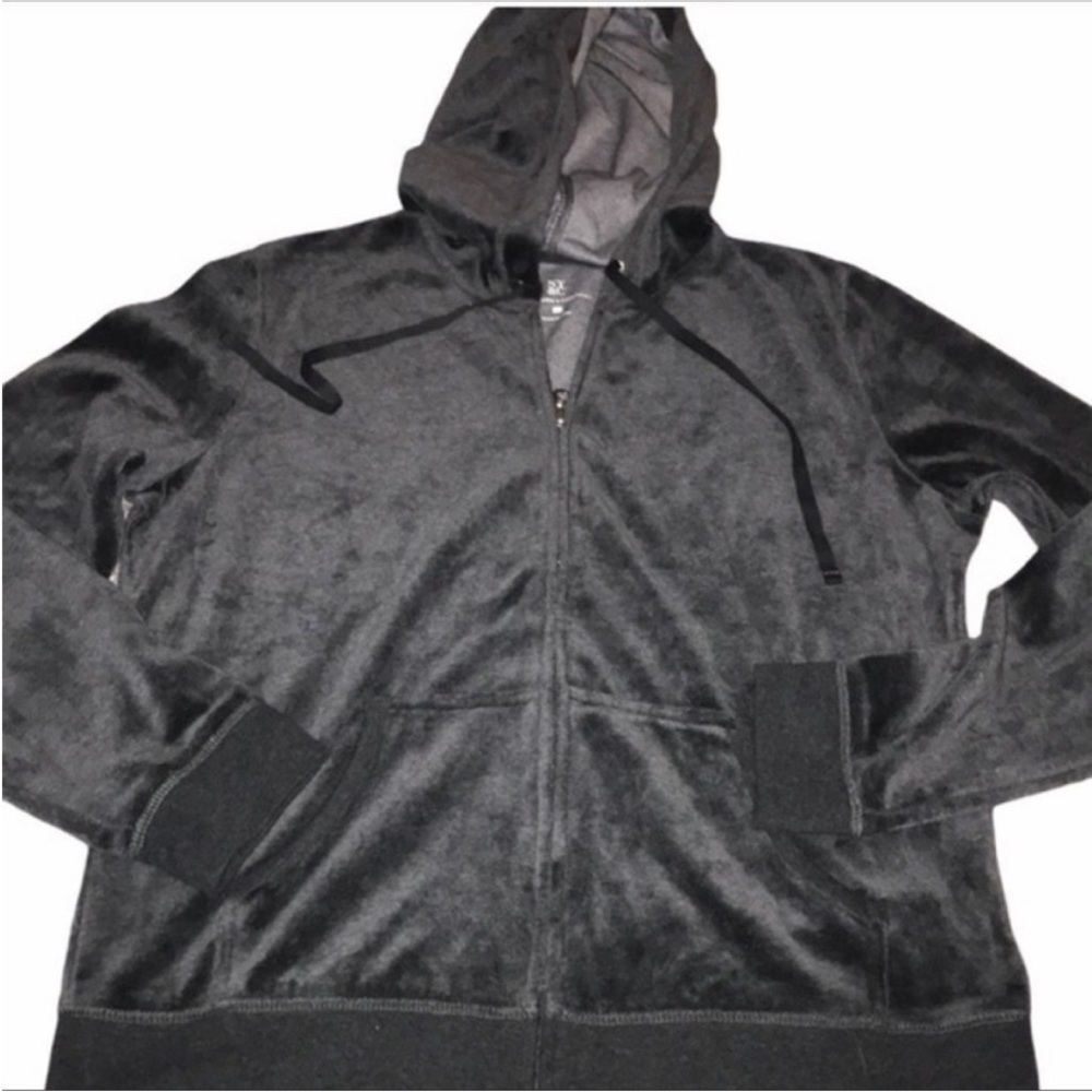 🆕 New York & co Gray Velour Zipper Jacket - Picture 5 of 6